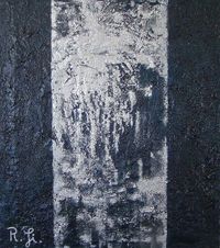 Midnight Blues - Mischtechnik auf Leinwand - 80 x 90 cm gerahmt