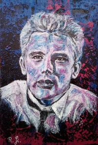 James Dean - Mischtechnik auf Leinwand - 80 x 120 cm